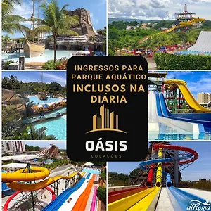 Spazzio Diroma Acqua Park Luxo - Parque Aquatico Incluso Apartamento